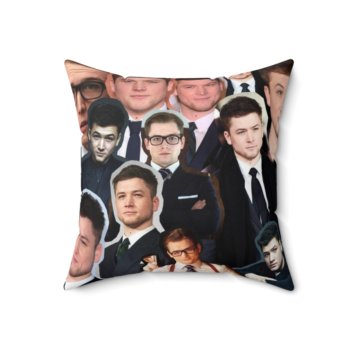 Taron Egerton Inspired Pillow - Celebrate the Welsh Actor - Back