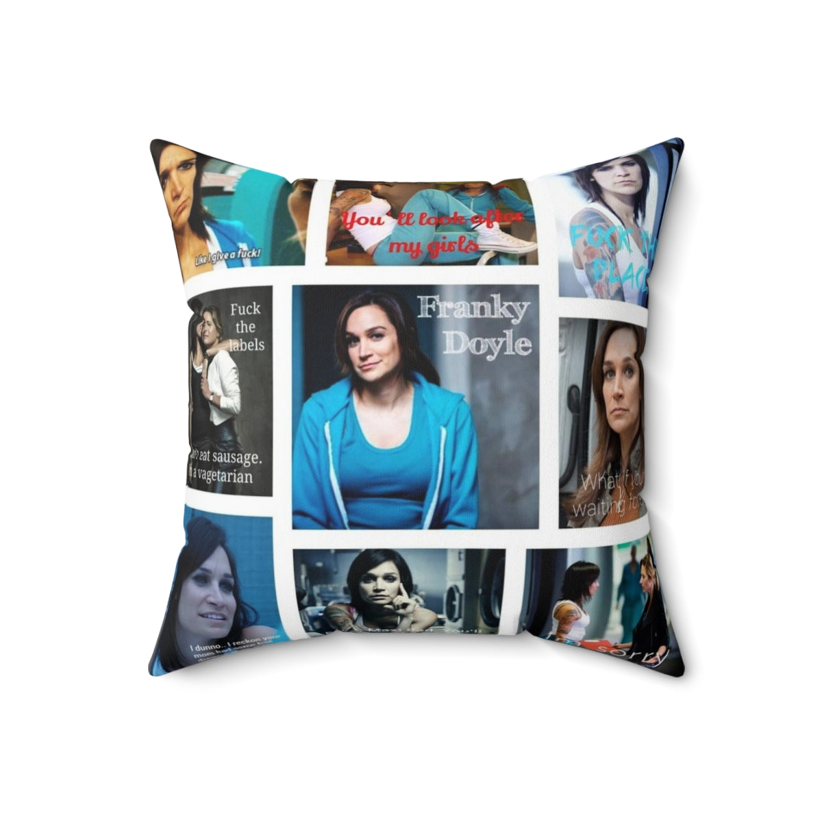 Wentworth-inspired Franky Doyle decorative pillow - Back