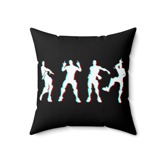 Throw pillow featuring a cool victory dance pose from the popular battle royale game Fortnite