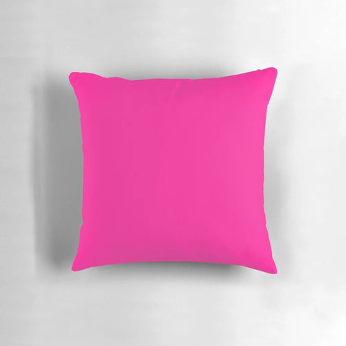 Soft, solid pink decorative pillow with 100 shades of pink