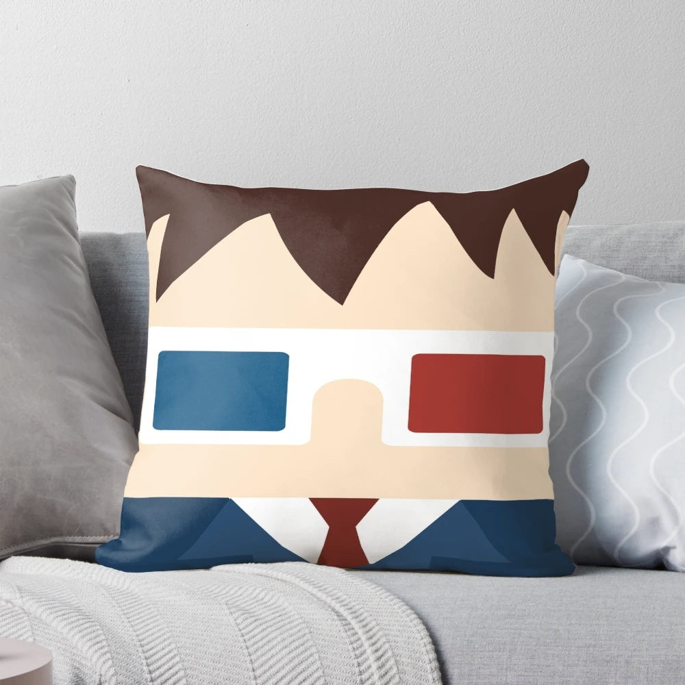 10th Doctor Inspired Pillow featuring David Tennant's likeness