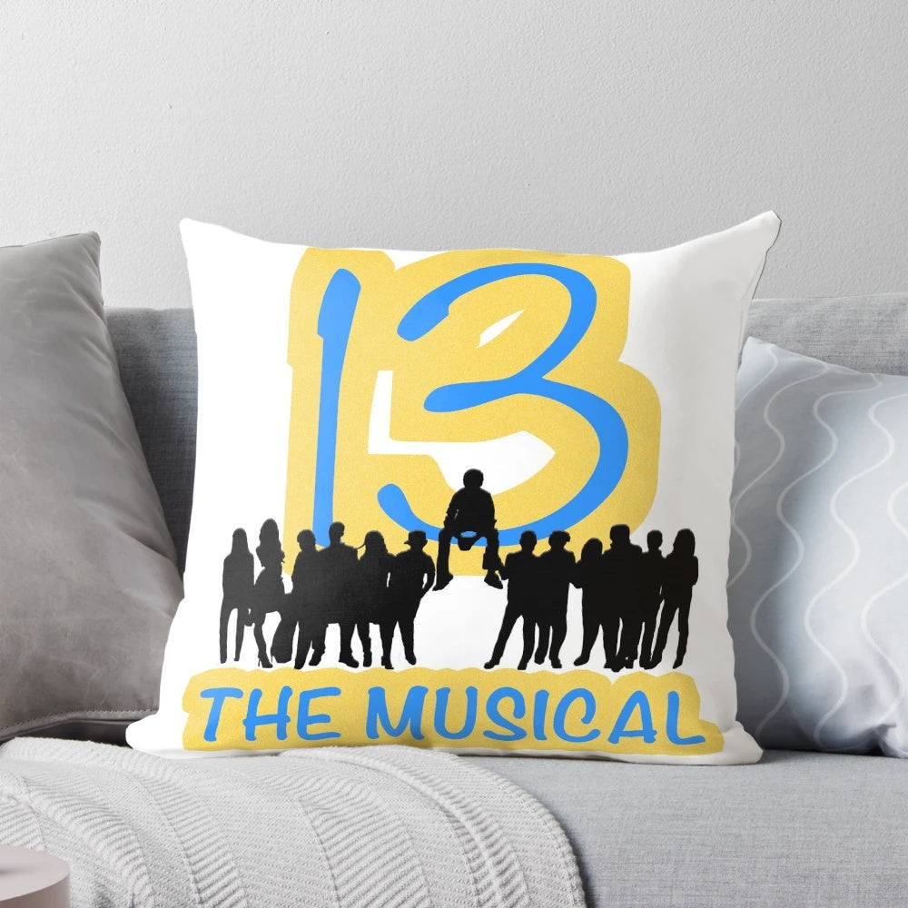 13 The Musical character silhouettes printed on a decorative pillow