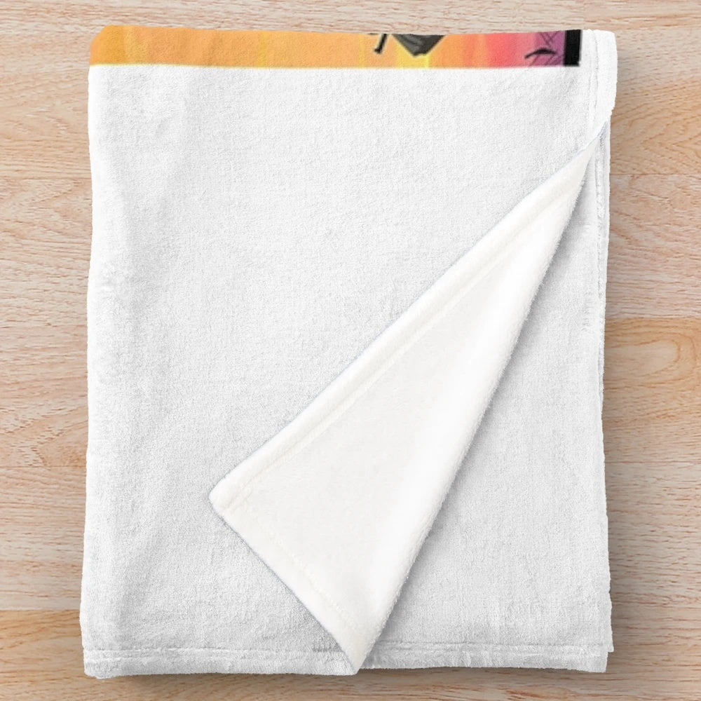 1917 inspired plush blanket with retro cinema and soldier design