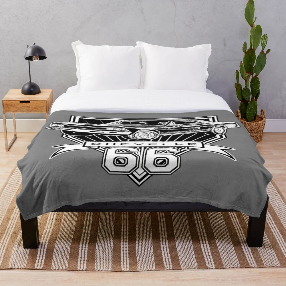 1966 Chevrolet Chevelle inspired plush blanket