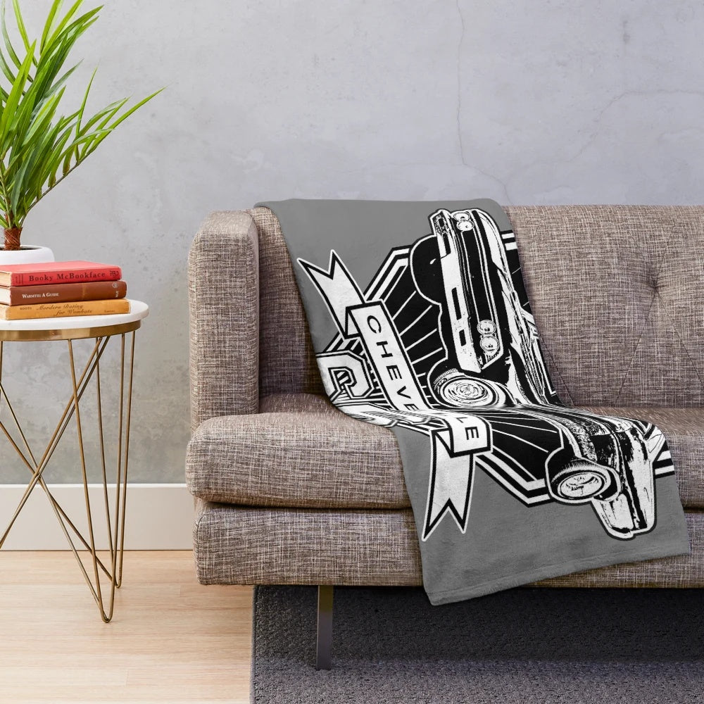 1966 Chevrolet Chevelle inspired plush blanket
