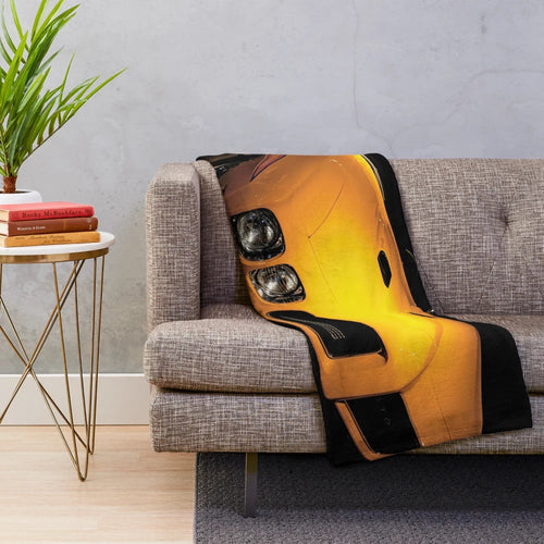 1970 Pontiac GTO Plush Blanket - Muscle Car Inspired Vintage Automotive Design