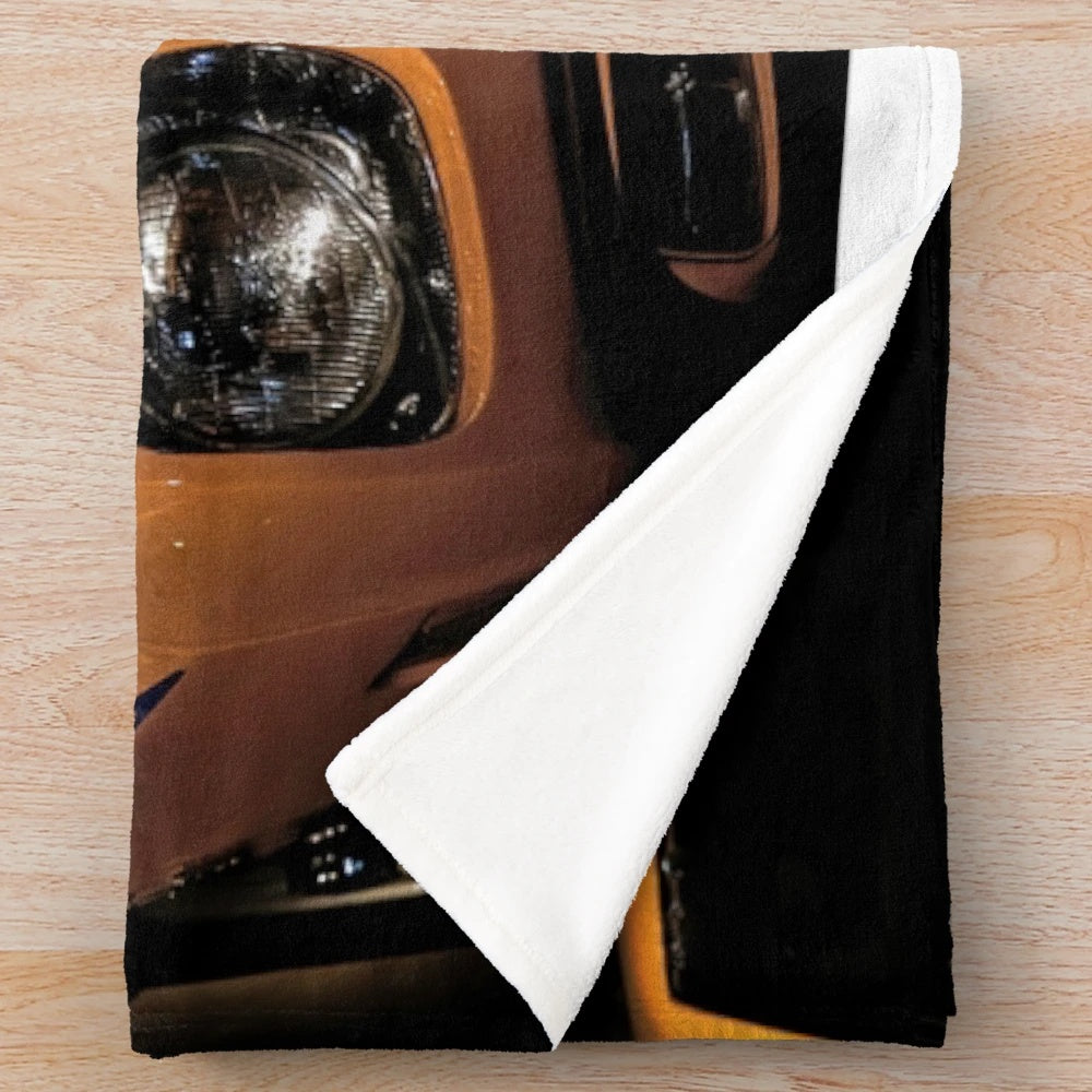 1970 Pontiac GTO Plush Blanket - Muscle Car Inspired Vintage Automotive Design