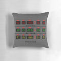1980s sci-fi inspired Back to the Future themed couch pillow