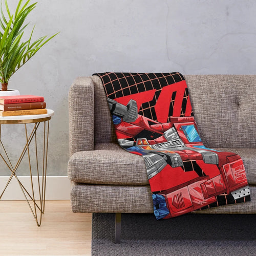 Transformers 1984 Autobots themed plush blanket