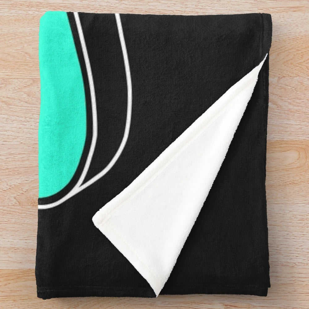 Cozy plush blanket featuring the useless madala design, inspired by Dude Perfect
