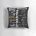 20th Anniversary 2001-2021 Fast & Furious Signatures Pillow with iconic character signatures
