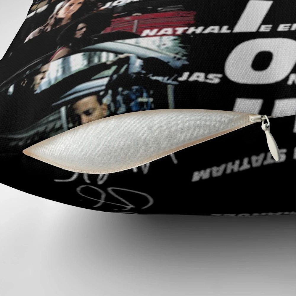 20th Anniversary 2001-2021 Fast & Furious Signatures Pillow with iconic character signatures