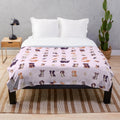 25 Chibi Dogs Plush Blanket