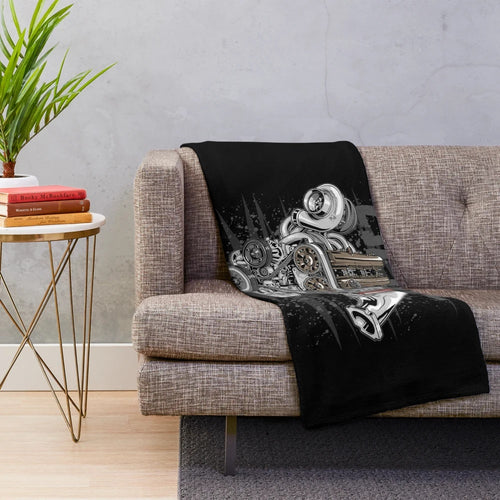 Toyota 2JZ GTE engine inspired plush blanket