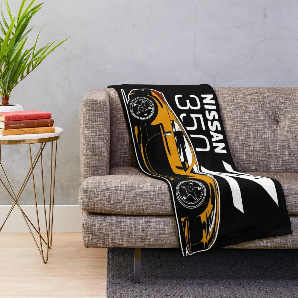 Nissan 350Z Inspired Plush Blanket