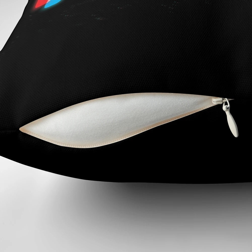 3D typography pillow with a minimalist graphic design to help users stay focused at work