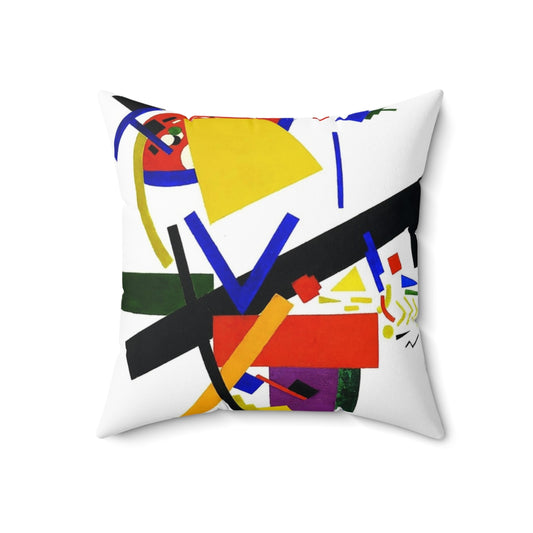 High definition abstract art suprematism design pillow