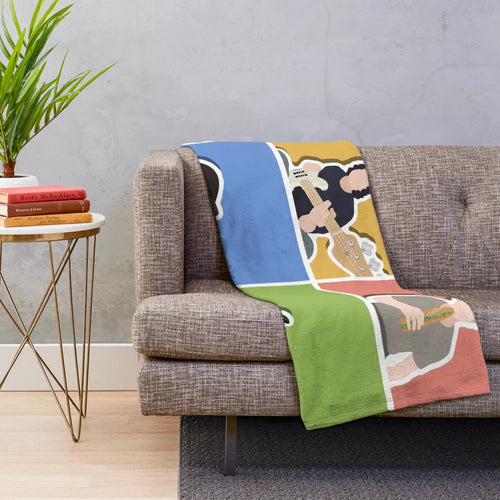 5 Seconds of Summer Plush Blanket with the band's name and logo