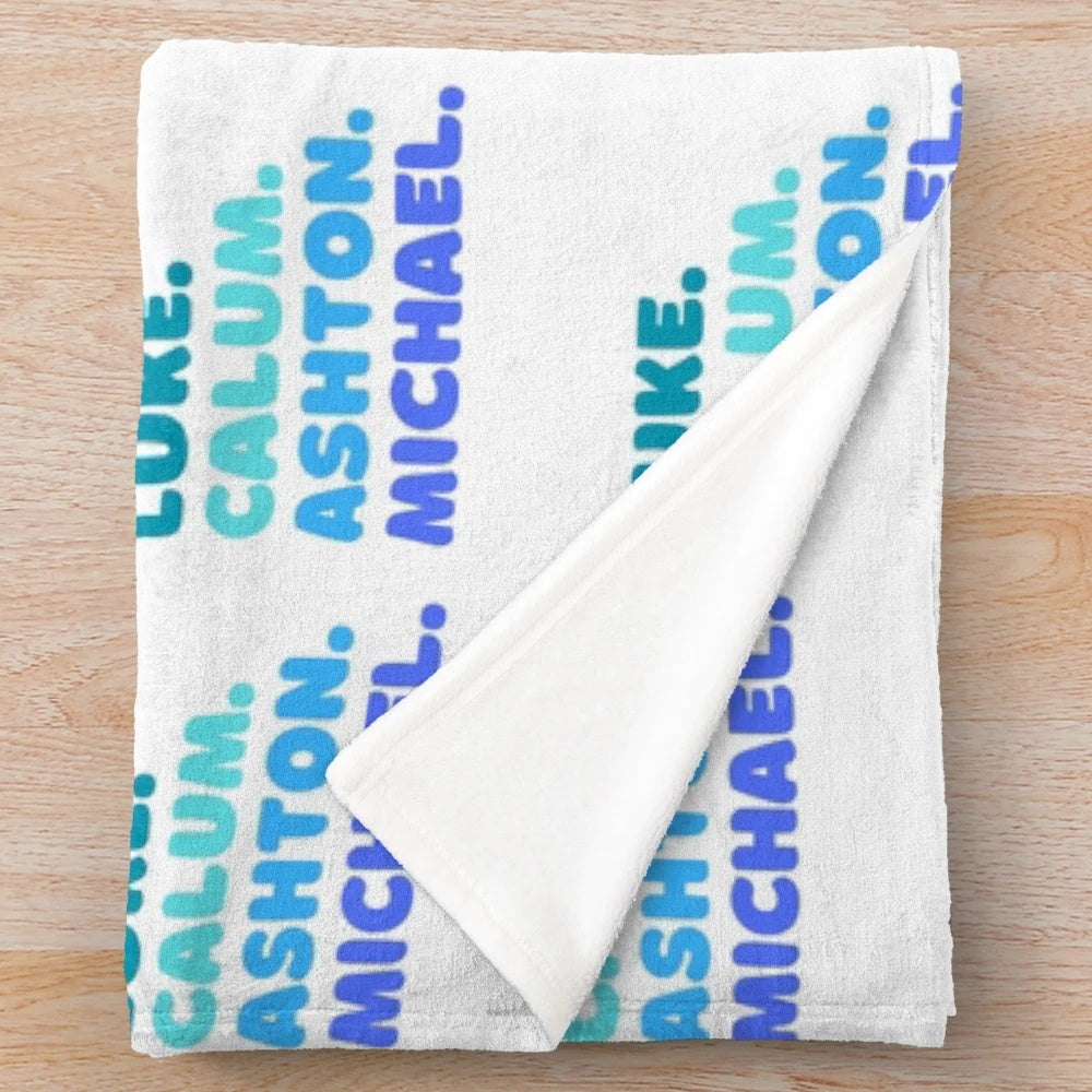5 Seconds of Summer inspired plush blanket