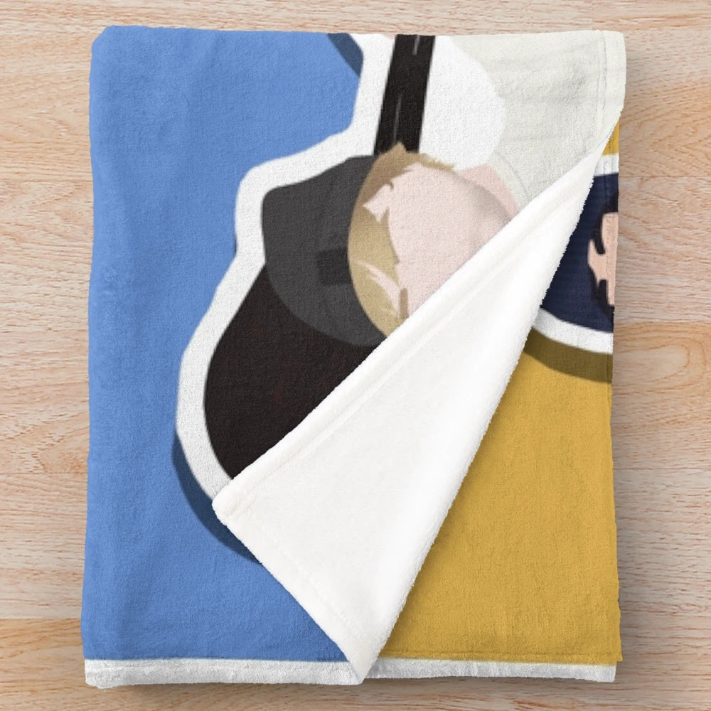 5 Seconds of Summer Plush Blanket with the band's name and logo