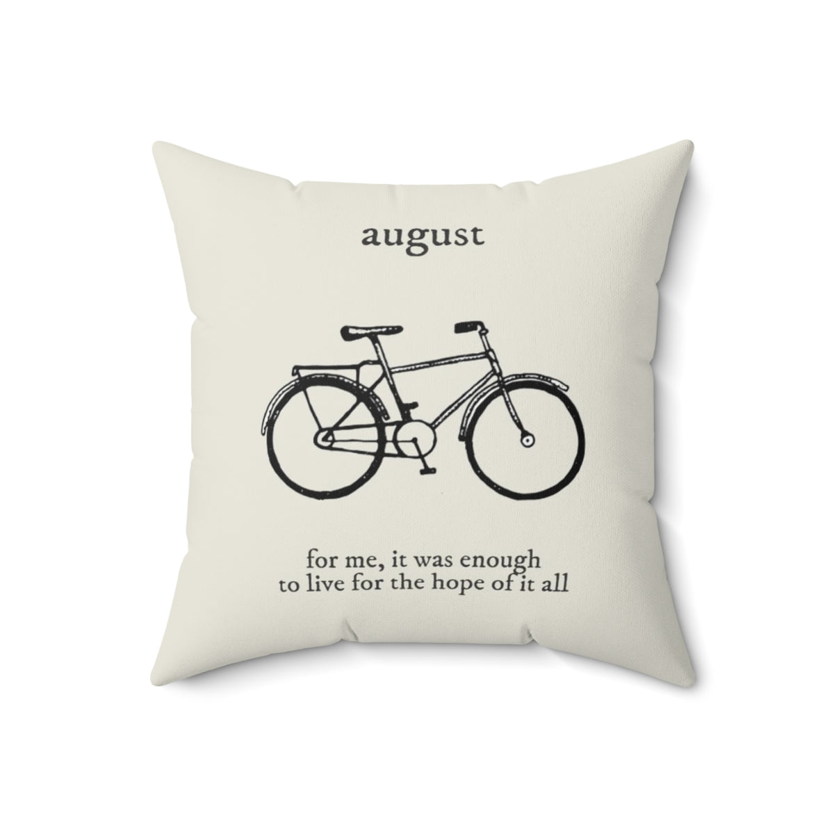 Taylor Swift August Themed Pillow