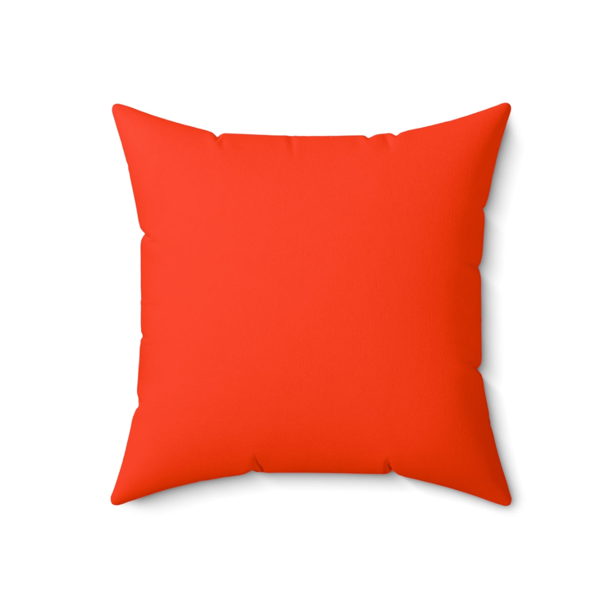 Solid plain coquelicot orange decorative throw pillow with over 100 shades of orange