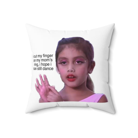 Soft and plush dance-themed pillow inspired by the character Vivi-Anne from the TV show Dance Moms