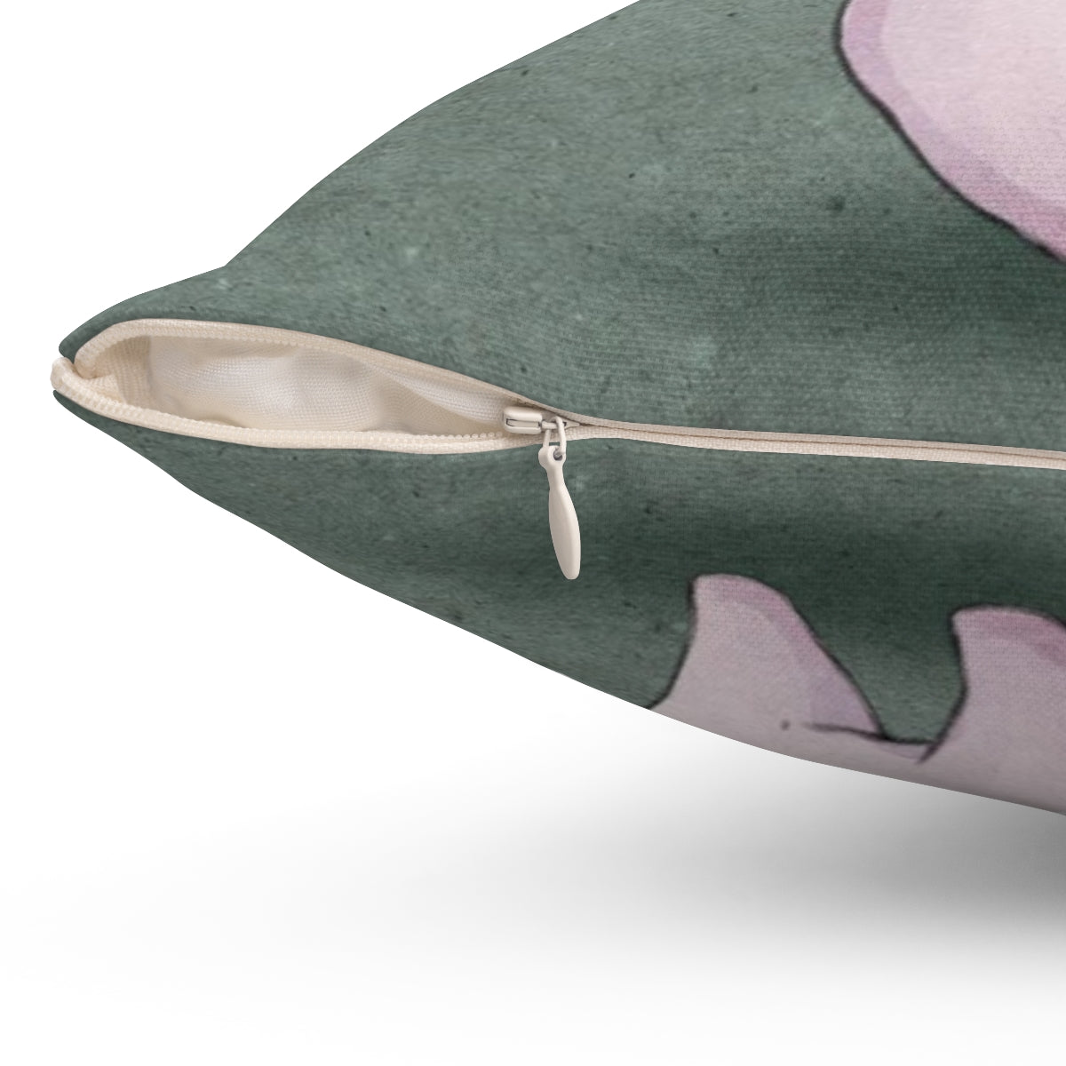 Decorative mushroom-shaped throw pillow in a stylized, artistic design - Detail