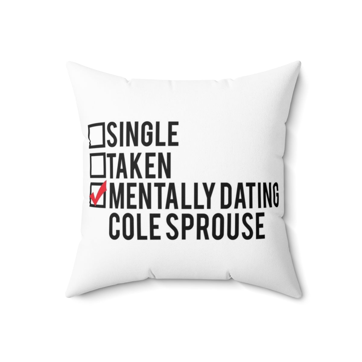 Riverdale inspired decorative pillow featuring Cole Sprouse as Jughead Jones