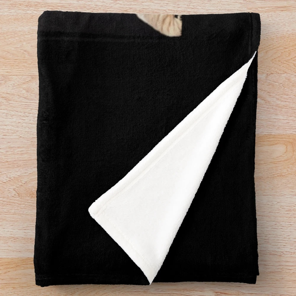 Alphaville inspired plush blanket with a vaporwave aesthetic