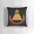 80s movie-themed decorative pillow featuring Rosanna Arquette in a retro style