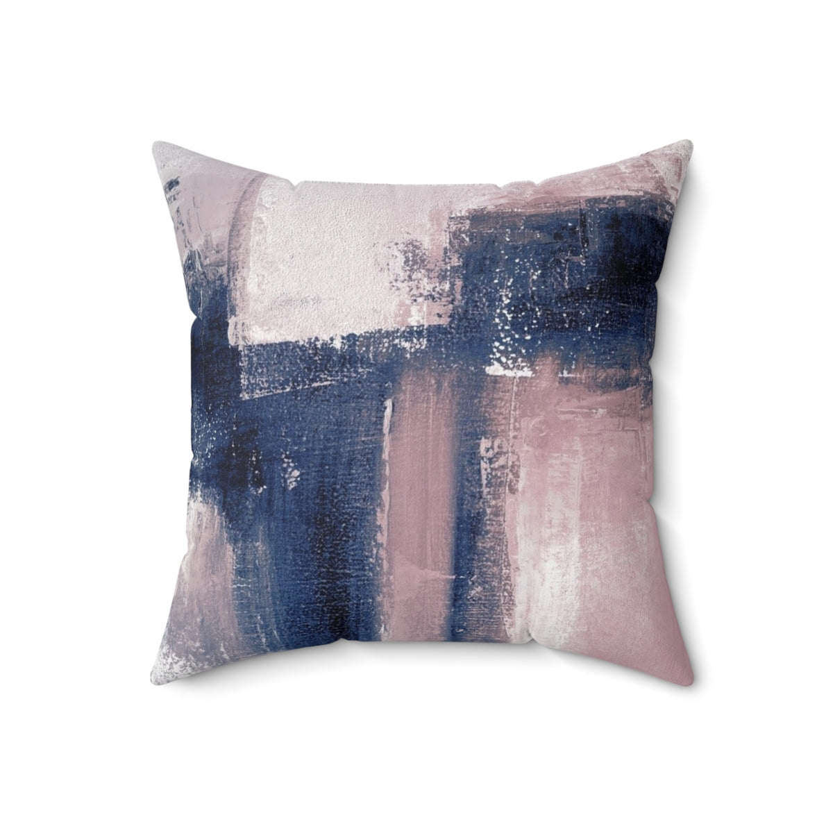 Modern abstract pink and blue wall art, minimalist painting reproduction