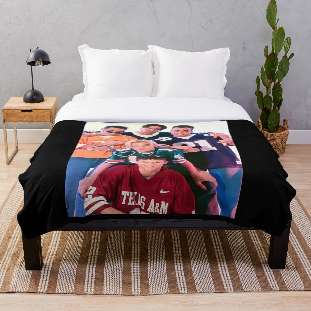 Backstreet Boys themed plush blanket