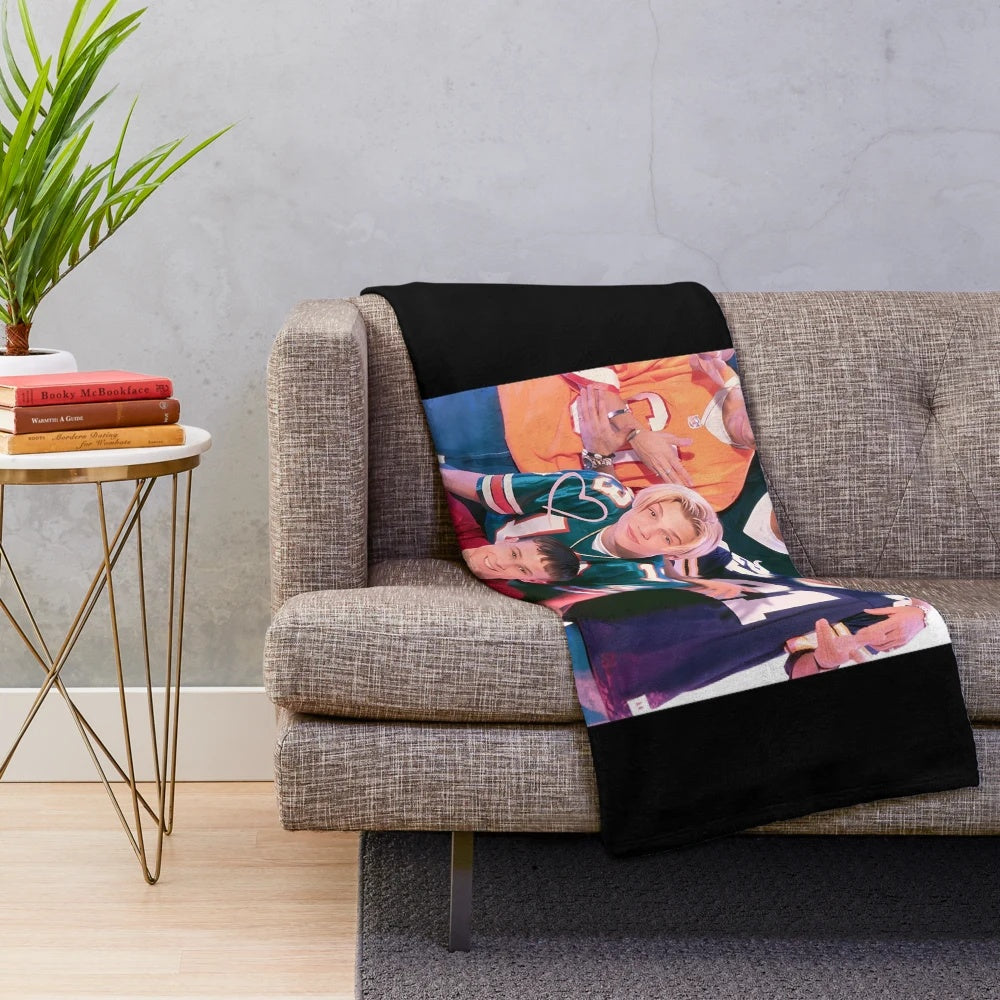 Backstreet Boys themed plush blanket
