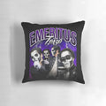 A Terzo Emeritus-inspired 90s t-shirt design pillow featuring the iconic Ghost BC band imagery.
