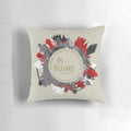 Pillow featuring a watercolor typography design of the quote "As travars. For those who dream of stranger worlds." from the fantasy book "A Darker Shade of Magic