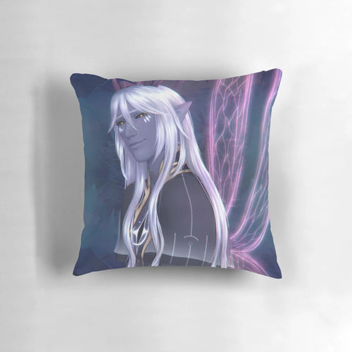 Aaravos Pillow - Plush decorative pillow featuring the character Aaravos from the fantasy series The Dragon Prince