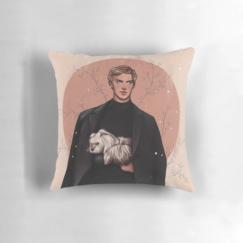 Aaron Warner Shatter Me Pillow with Juliette Ferrars and Warner's Warnette Fanart