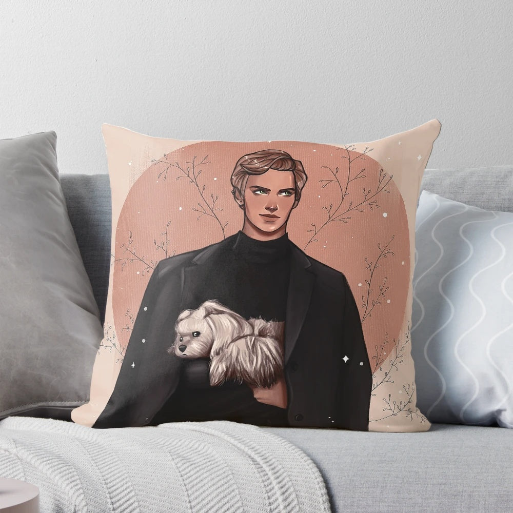Aaron Warner Shatter Me Pillow with Juliette Ferrars and Warner's Warnette Fanart