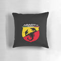 Abarthlogo Classic T-Shirt Pillow featuring the iconic Abarth logo, a stylish automotive accessory for car enthusiasts.