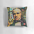 Artistic abstract design Godfather-themed throw pillow