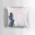 "Abstract navy blue and pink painting set - modern triptych wall art for living room"