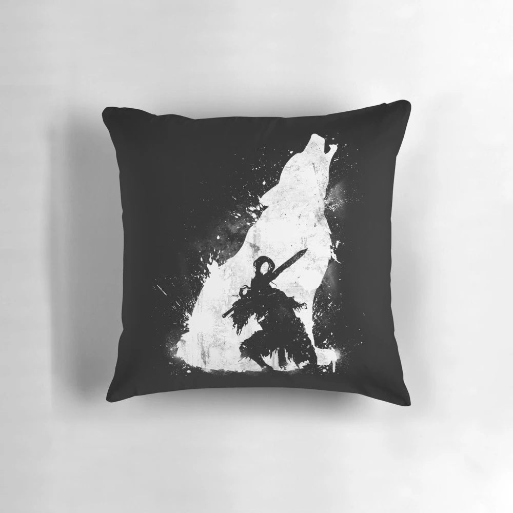Abyss Warrior Dark Souls Inspired Pillow - Features Artorias and Sif