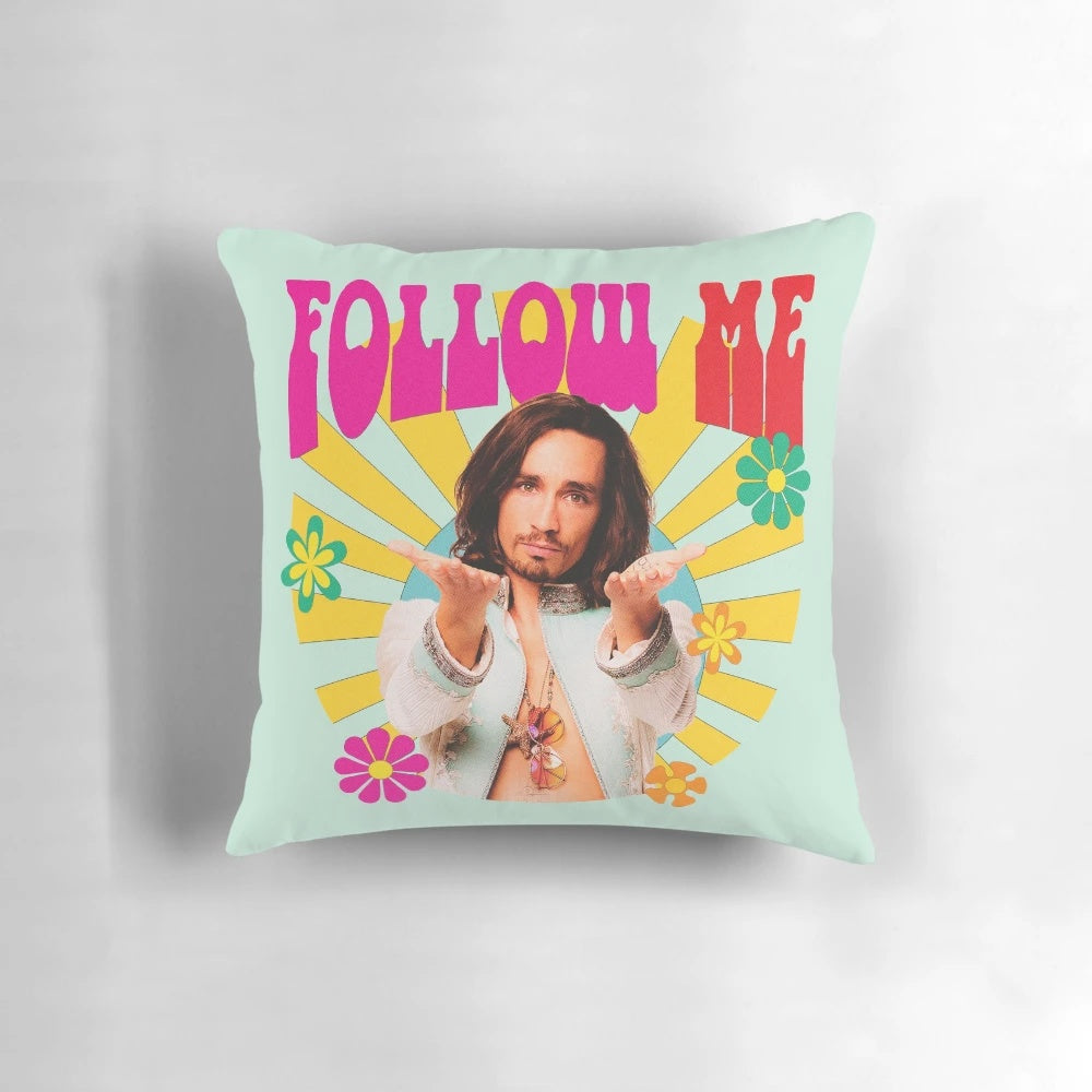 A cozy and versatile Klaus follow me pillow, perfect for academy umbrella fans.