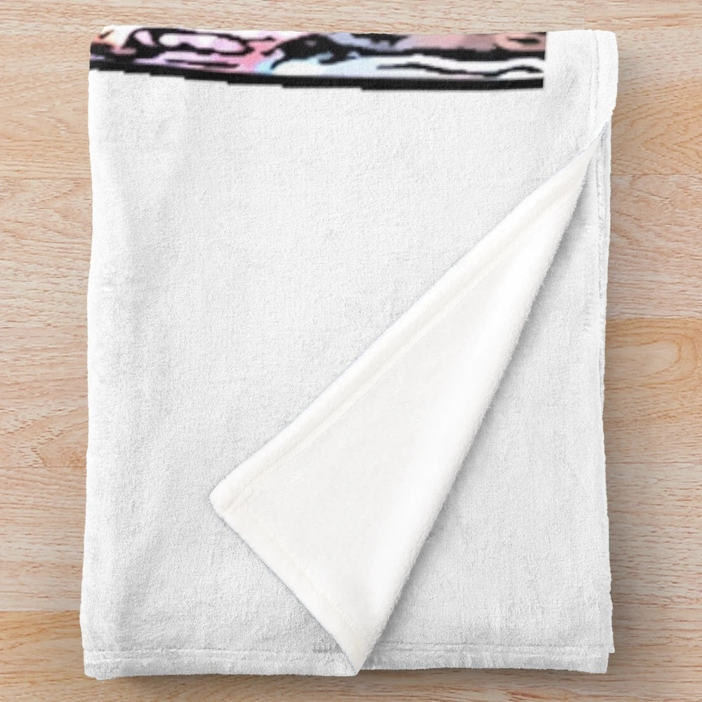 Ace Ventura-inspired cartoon plush blanket