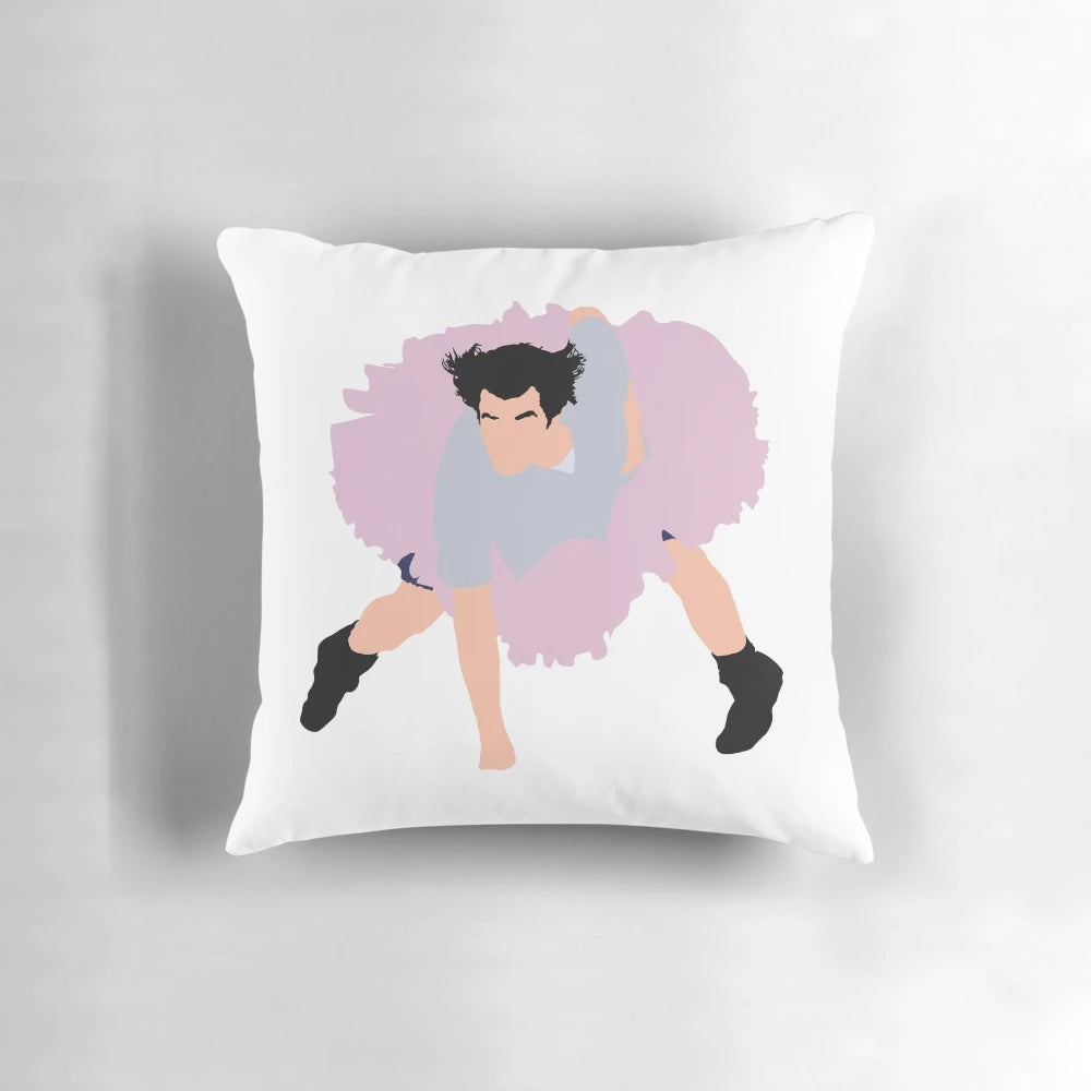 Ace Ventura: Pet Detective Jim Carrey themed throw pillow with character graphics