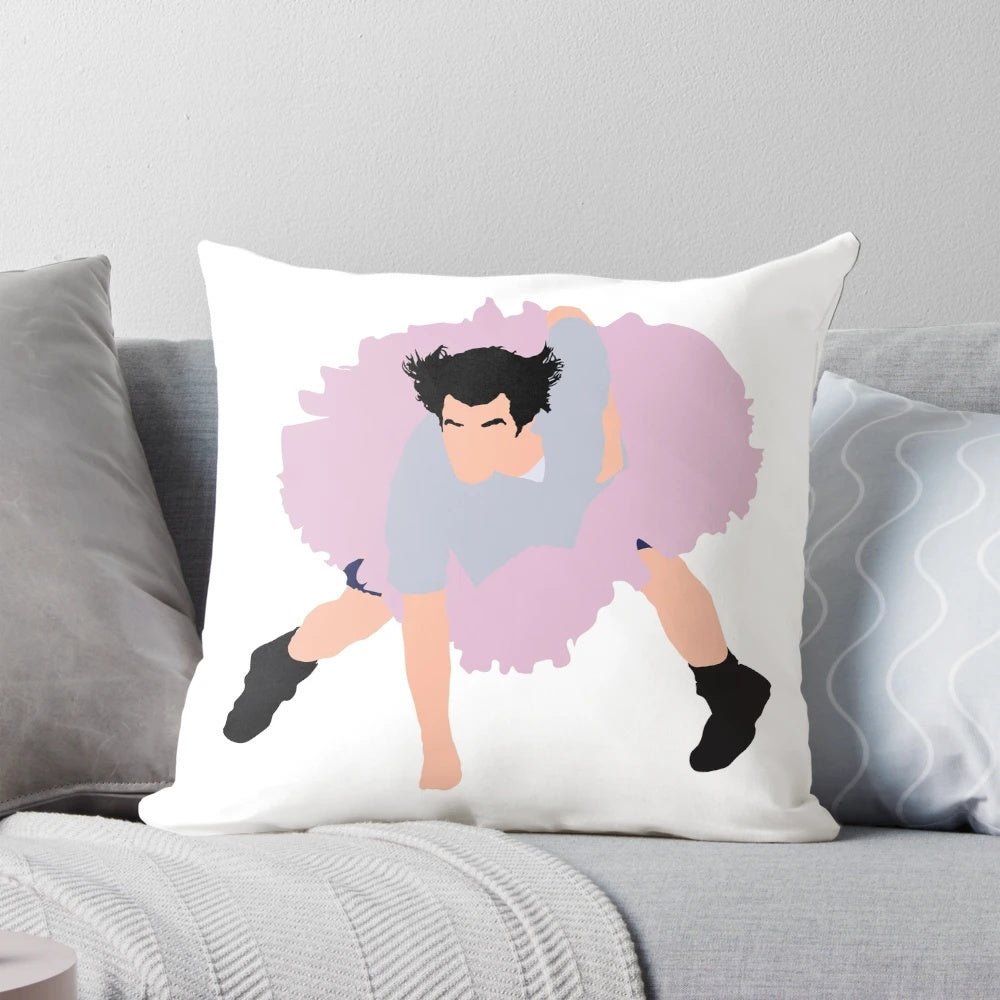 Ace Ventura: Pet Detective Jim Carrey themed throw pillow with character graphics
