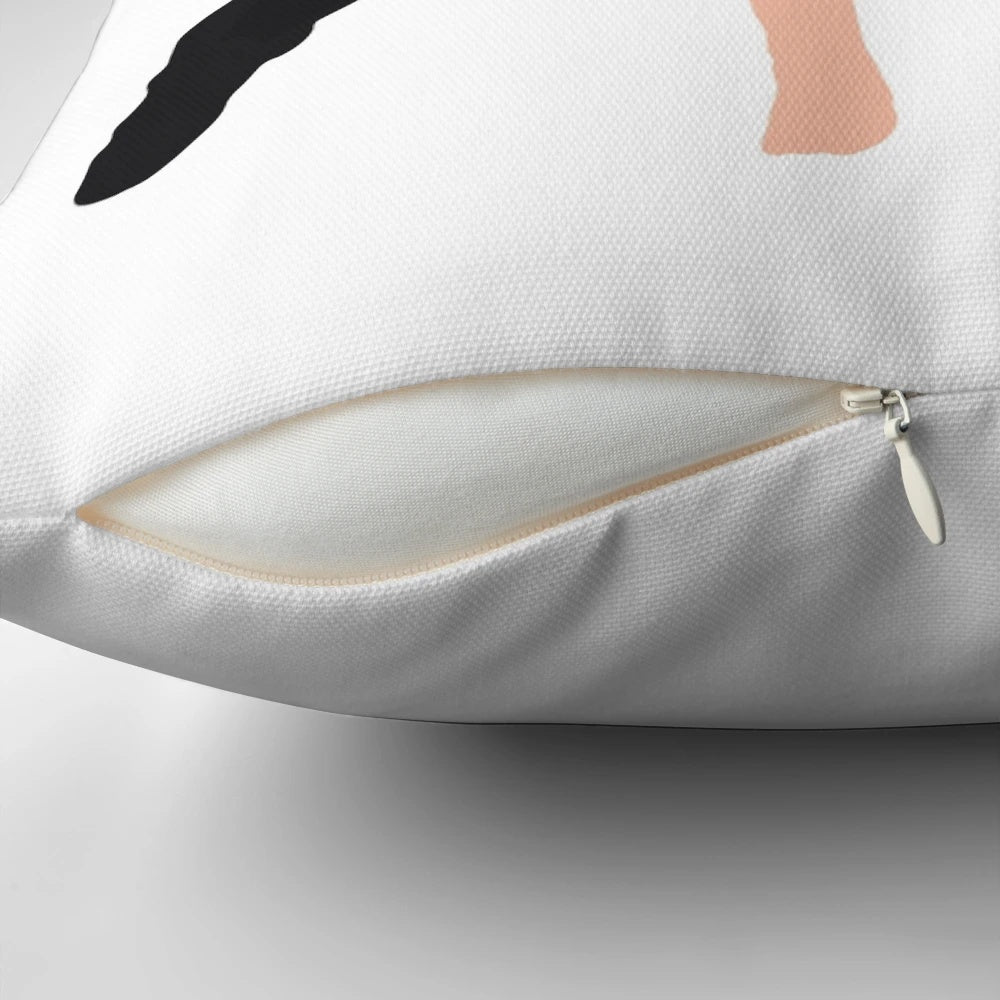 Ace Ventura: Pet Detective Jim Carrey themed throw pillow with character graphics