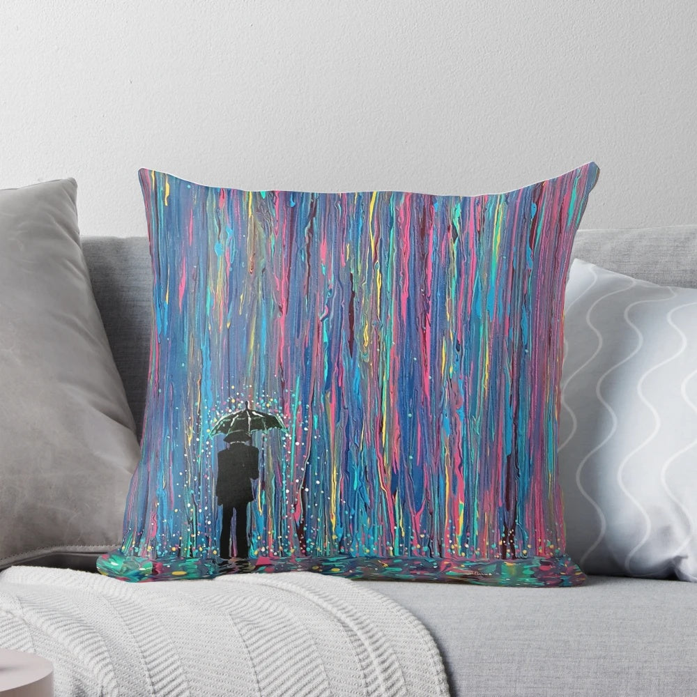 Acid Rain Decorative Pillow for Bedroom and Home Decor