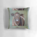 Acrylic painting of a shorthorn cow, created by Canadian artist Pascale Breton